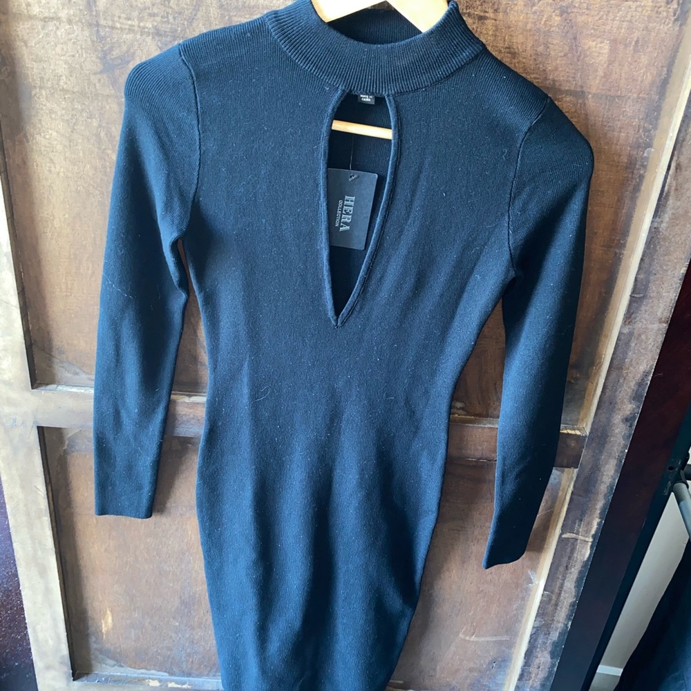 Want My Look Black L/S dress - size Small - NWT